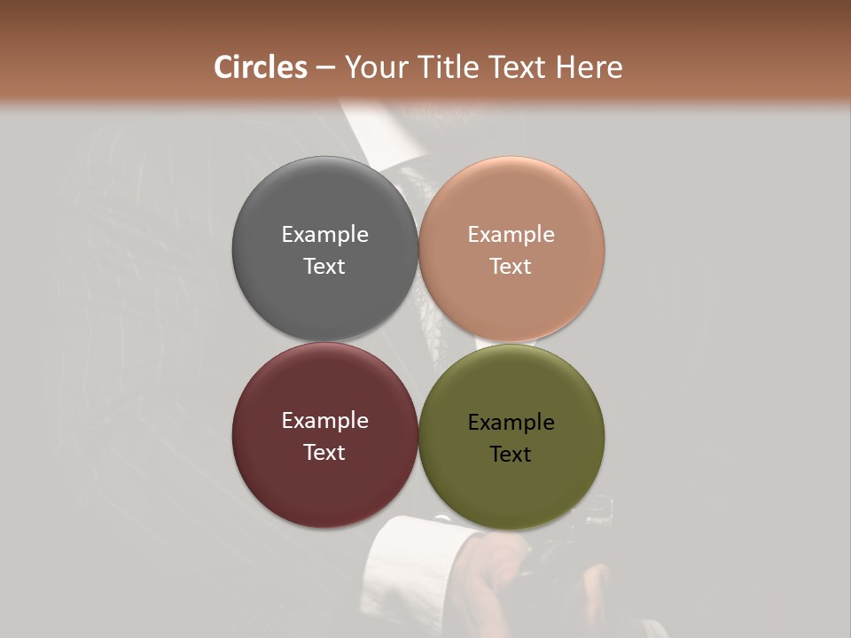 Suit Spy Black PowerPoint Template