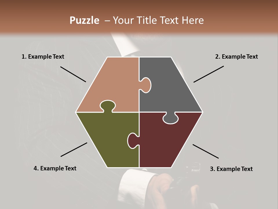 Suit Spy Black PowerPoint Template