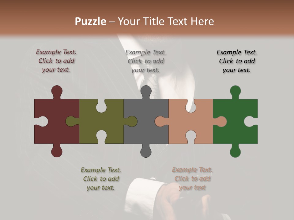 Suit Spy Black PowerPoint Template