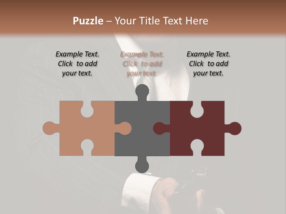 Suit Spy Black PowerPoint Template