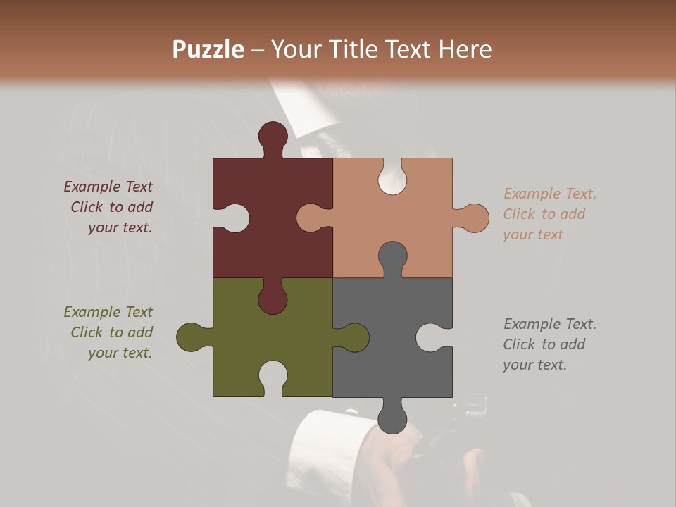 Suit Spy Black PowerPoint Template