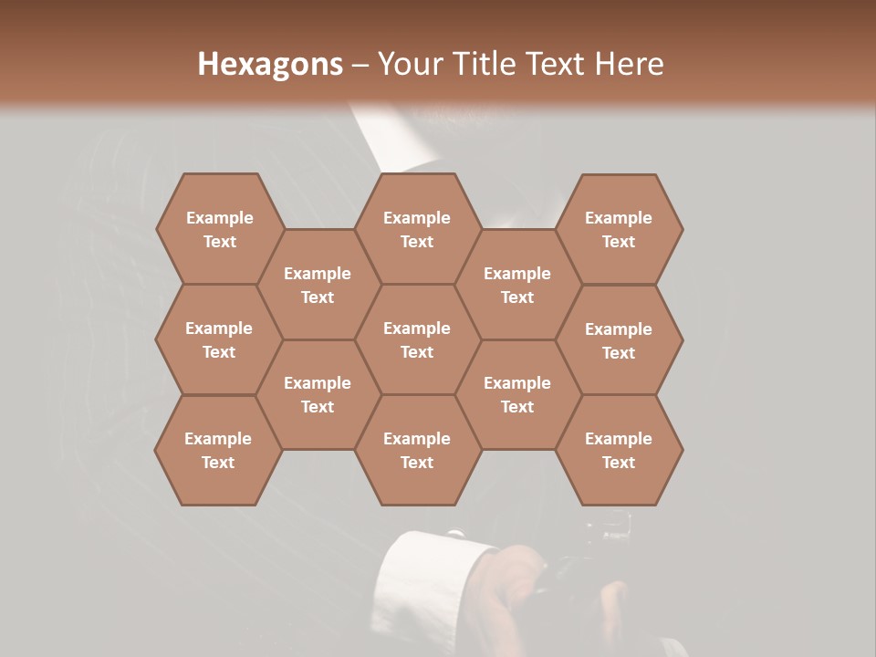 Suit Spy Black PowerPoint Template