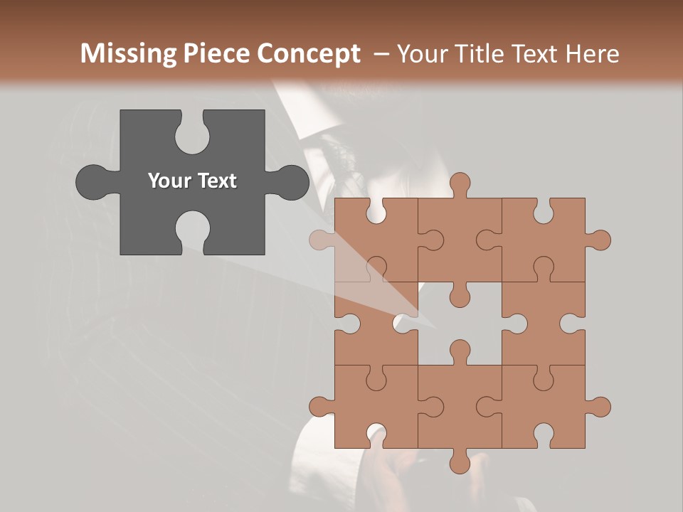 Suit Spy Black PowerPoint Template