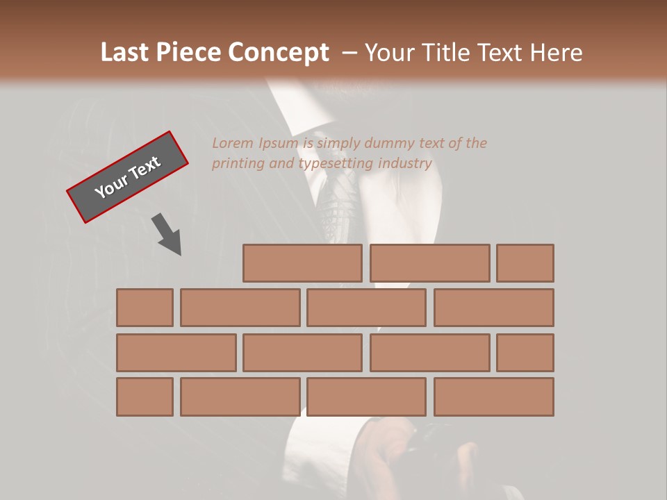 Suit Spy Black PowerPoint Template