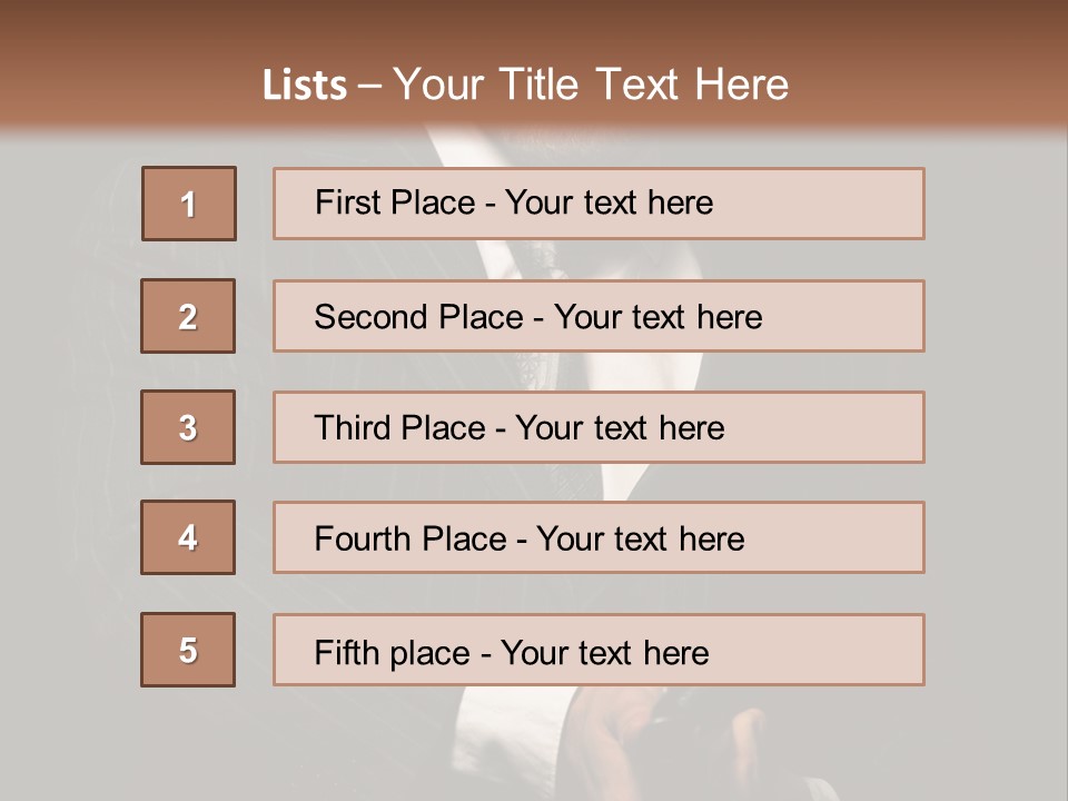 Suit Spy Black PowerPoint Template
