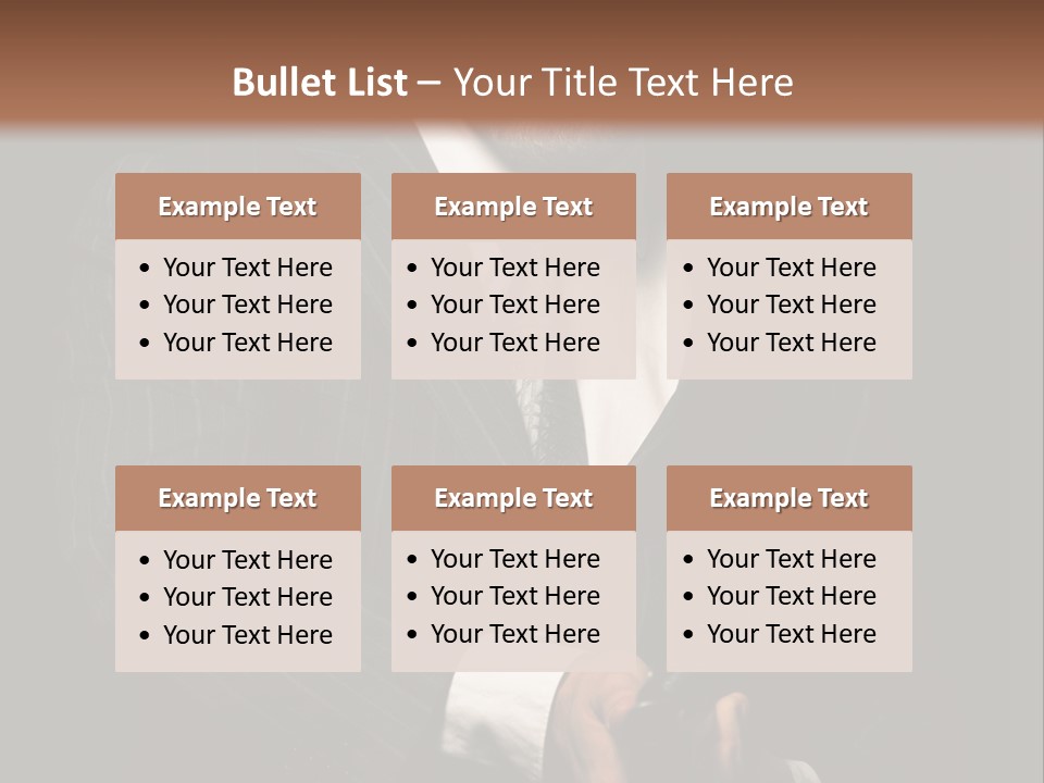 Suit Spy Black PowerPoint Template