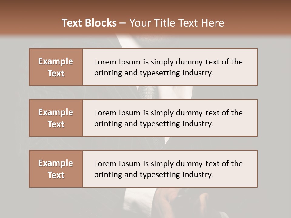 Suit Spy Black PowerPoint Template