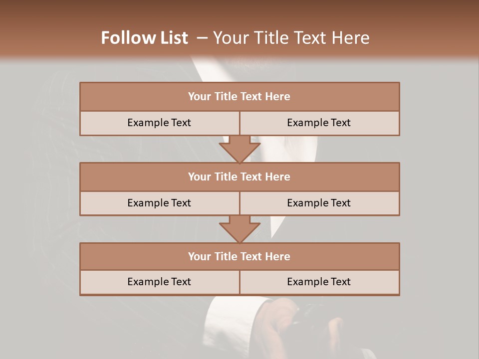 Suit Spy Black PowerPoint Template