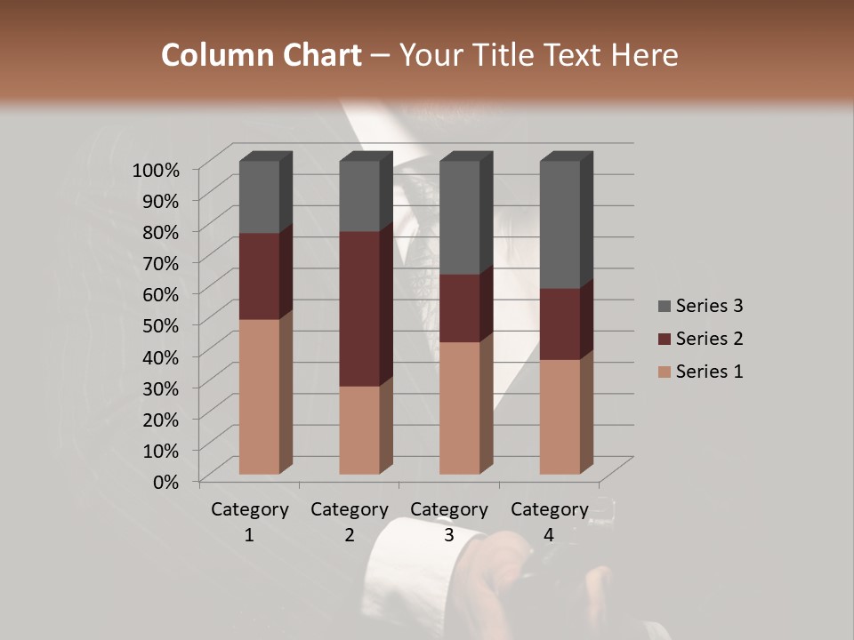 Suit Spy Black PowerPoint Template