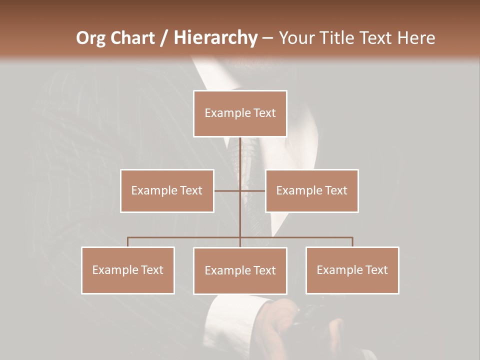 Suit Spy Black PowerPoint Template