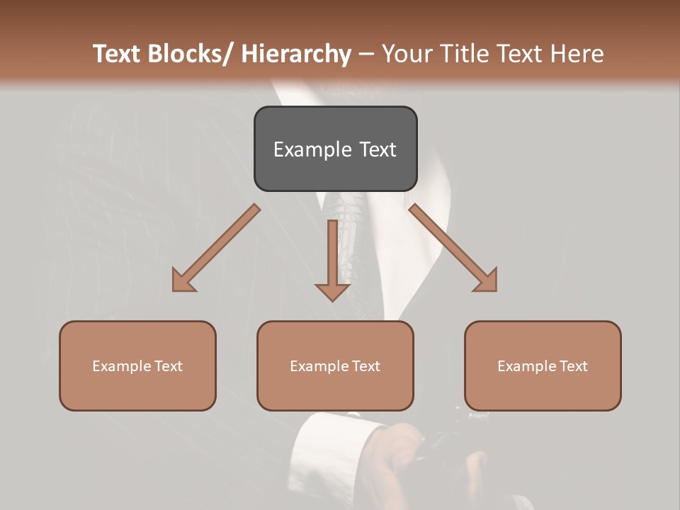 Suit Spy Black PowerPoint Template