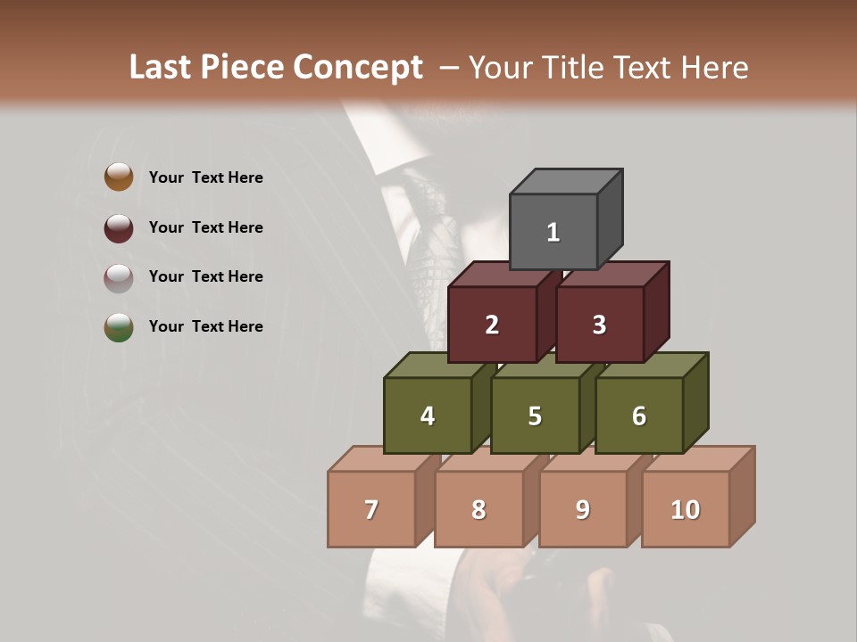 Suit Spy Black PowerPoint Template