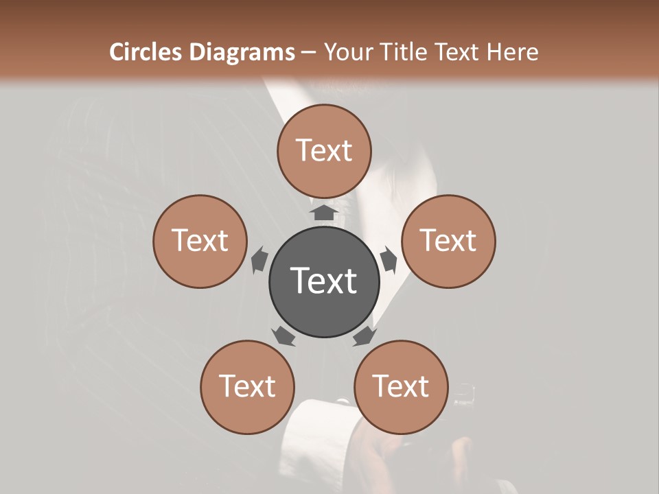 Suit Spy Black PowerPoint Template