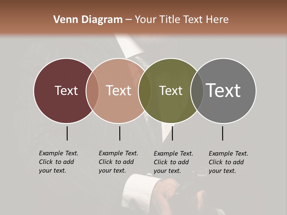 Suit Spy Black PowerPoint Template