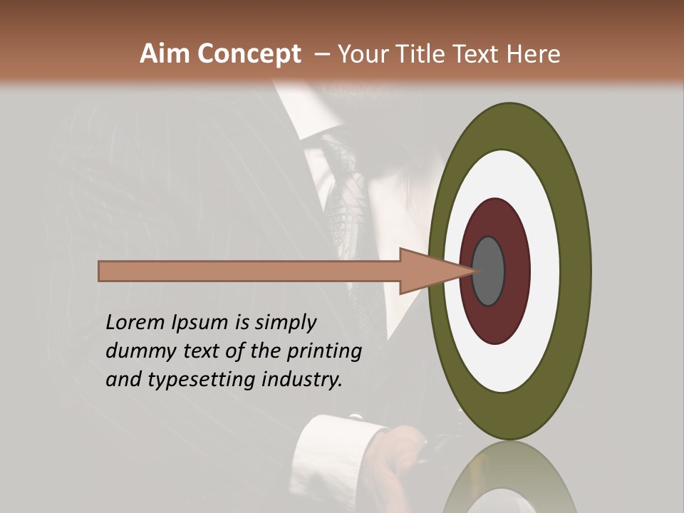 Suit Spy Black PowerPoint Template