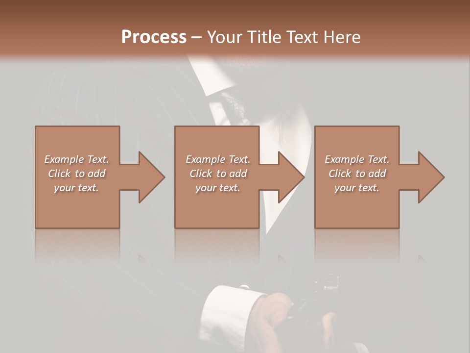 Suit Spy Black PowerPoint Template