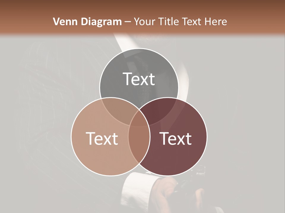 Suit Spy Black PowerPoint Template