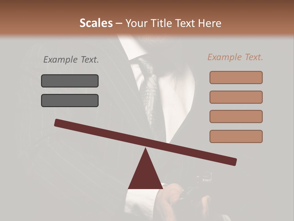 Suit Spy Black PowerPoint Template