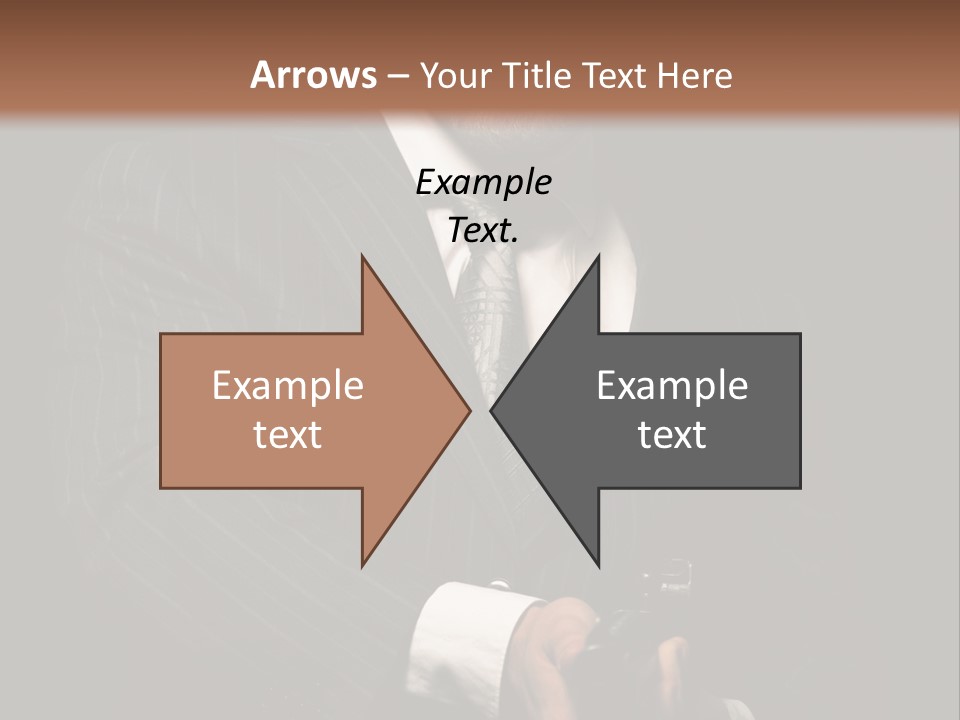 Suit Spy Black PowerPoint Template