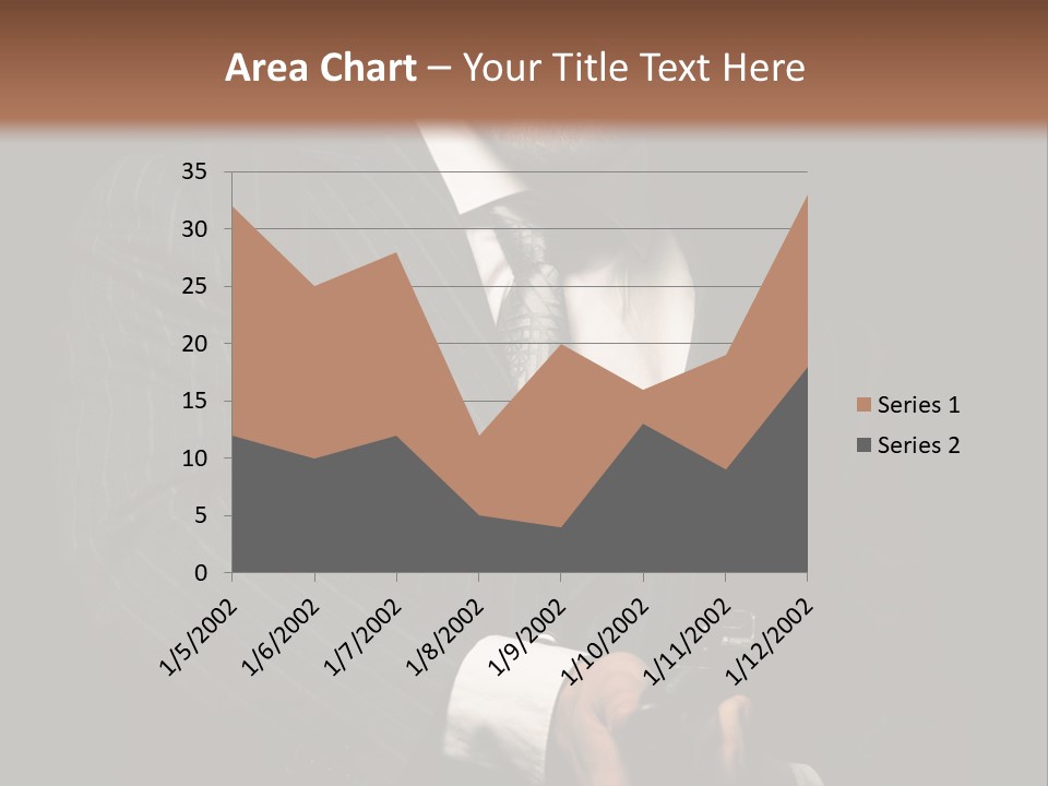 Suit Spy Black PowerPoint Template