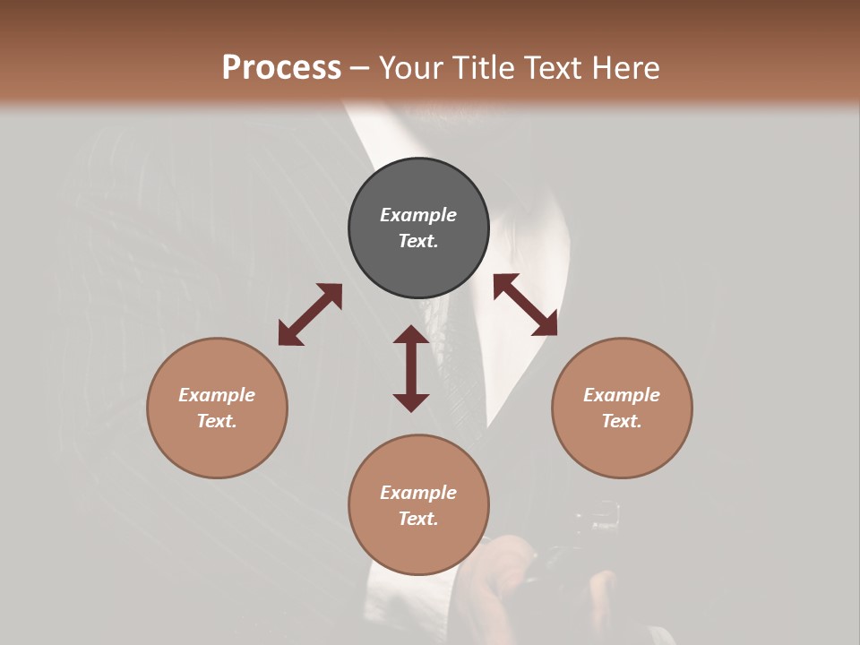 Suit Spy Black PowerPoint Template