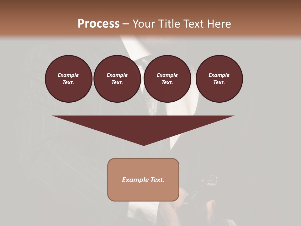 Suit Spy Black PowerPoint Template