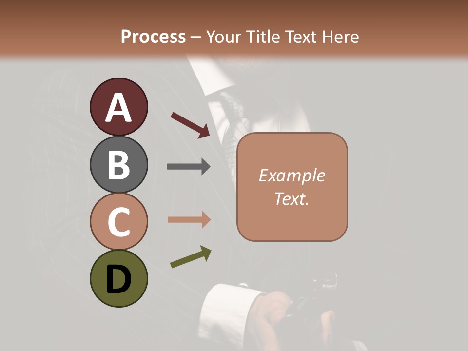 Suit Spy Black PowerPoint Template