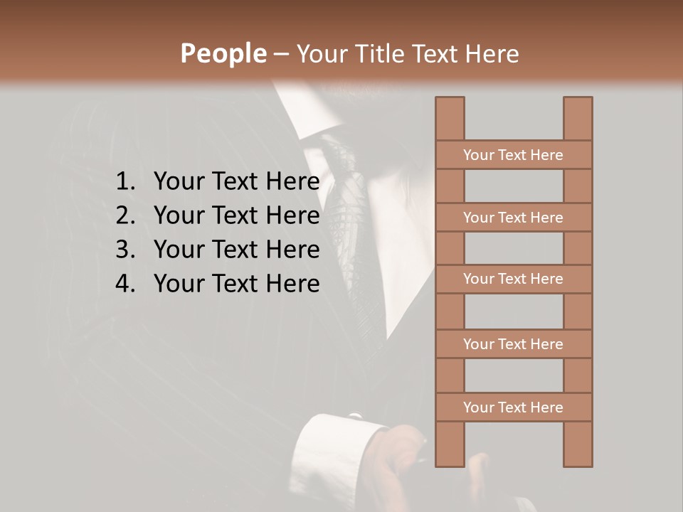 Suit Spy Black PowerPoint Template