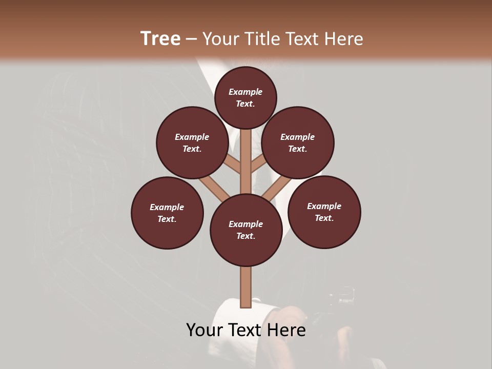 Suit Spy Black PowerPoint Template