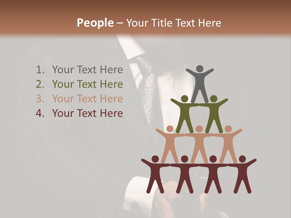 Suit Spy Black PowerPoint Template