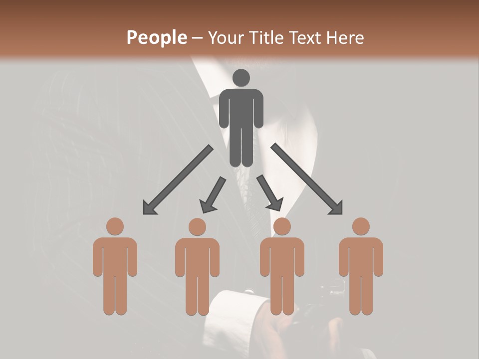 Suit Spy Black PowerPoint Template