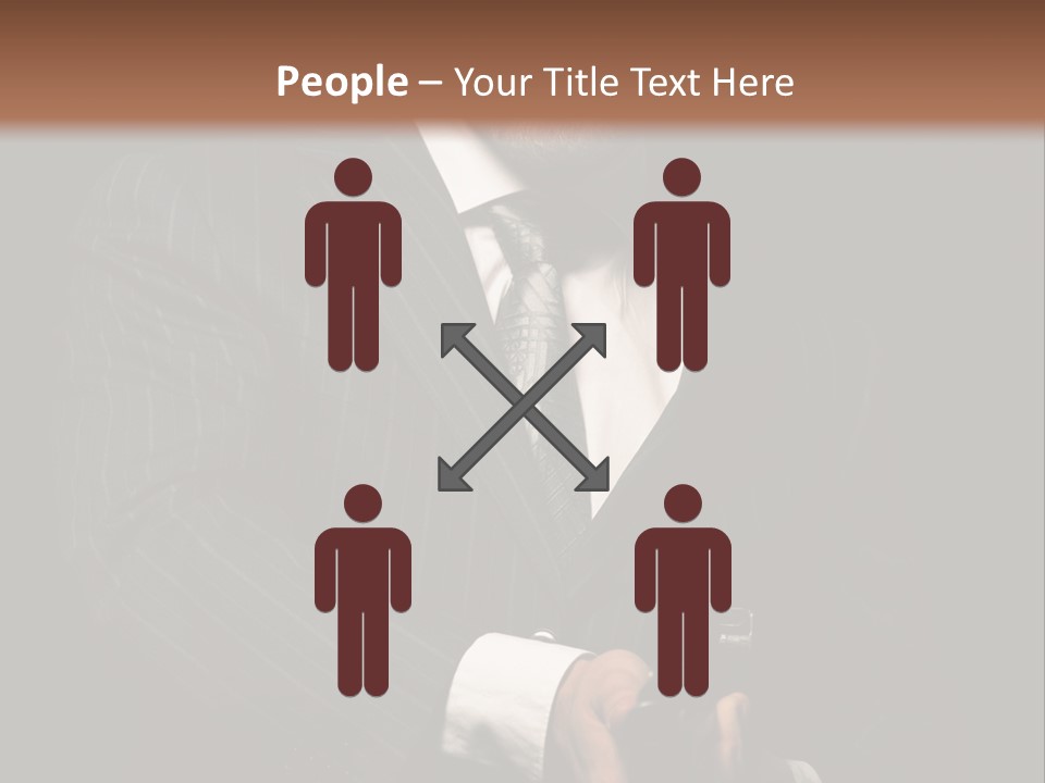 Suit Spy Black PowerPoint Template