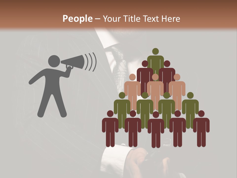 Suit Spy Black PowerPoint Template