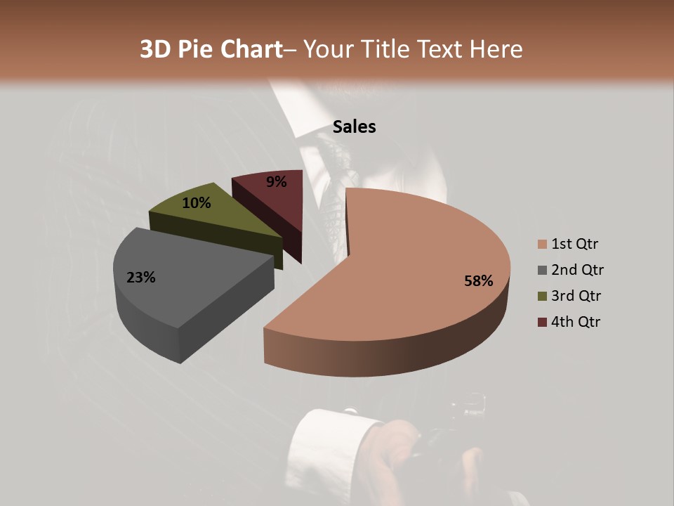 Suit Spy Black PowerPoint Template