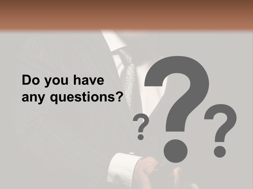 Suit Spy Black PowerPoint Template