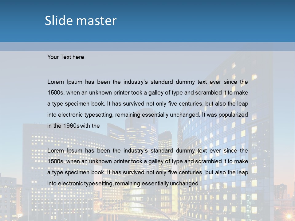 Street Future Traffic PowerPoint Template