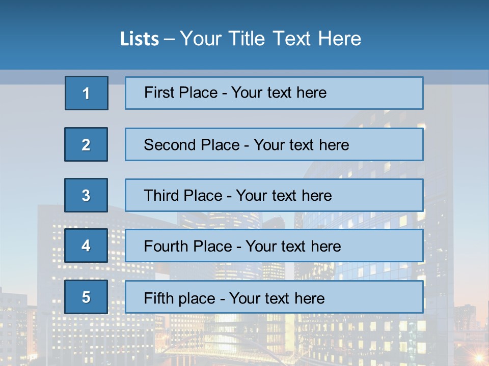 Street Future Traffic PowerPoint Template