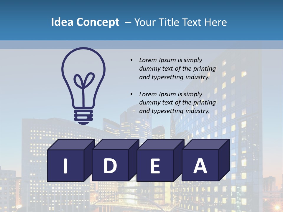 Street Future Traffic PowerPoint Template