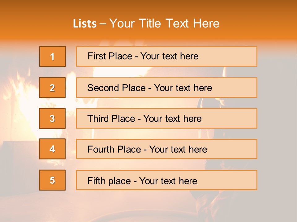 Delete Brand Heat PowerPoint Template