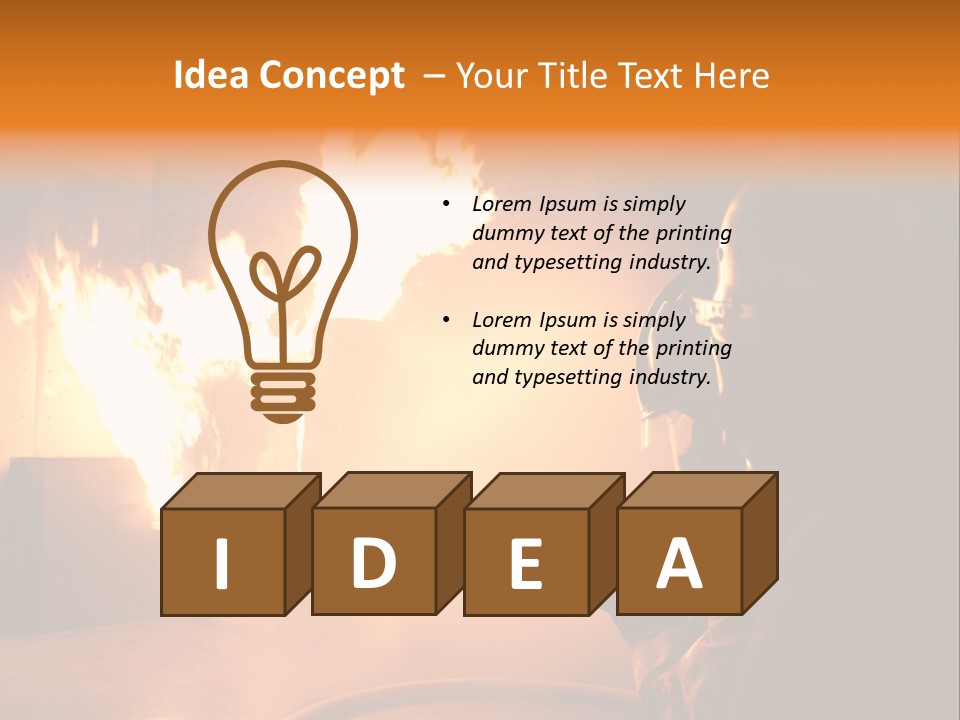 Delete Brand Heat PowerPoint Template