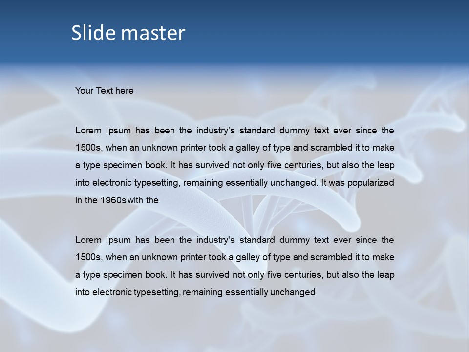 Genetic Evolution White PowerPoint Template