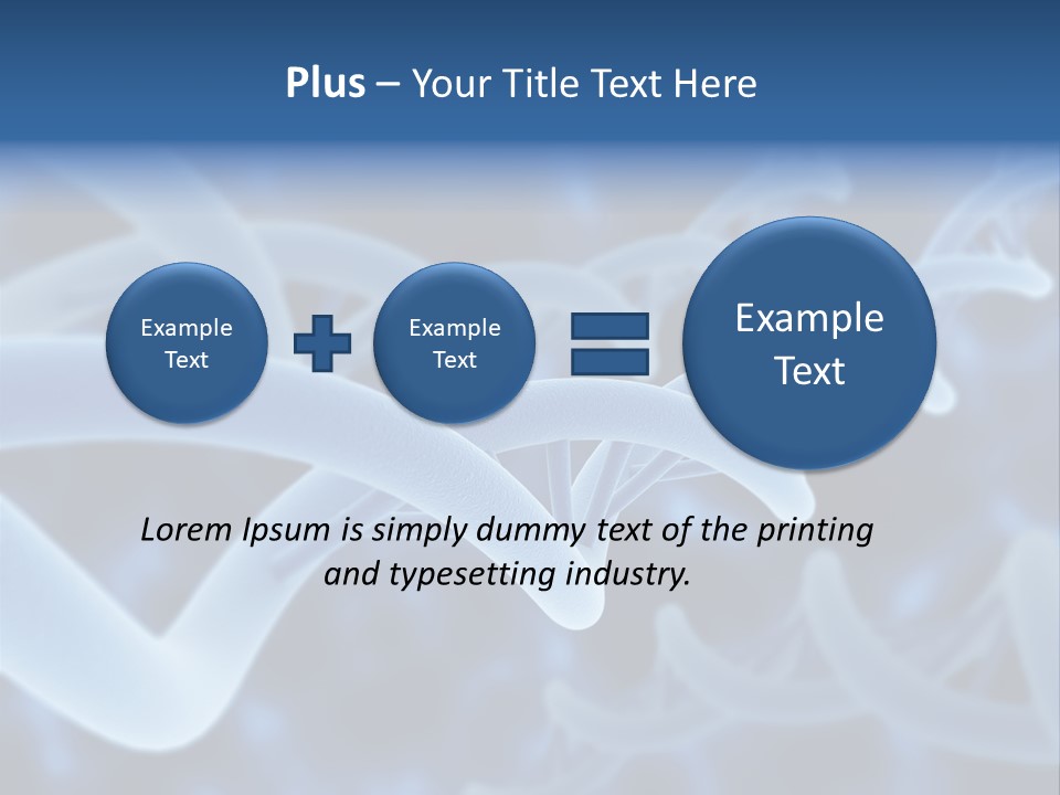 Genetic Evolution White PowerPoint Template