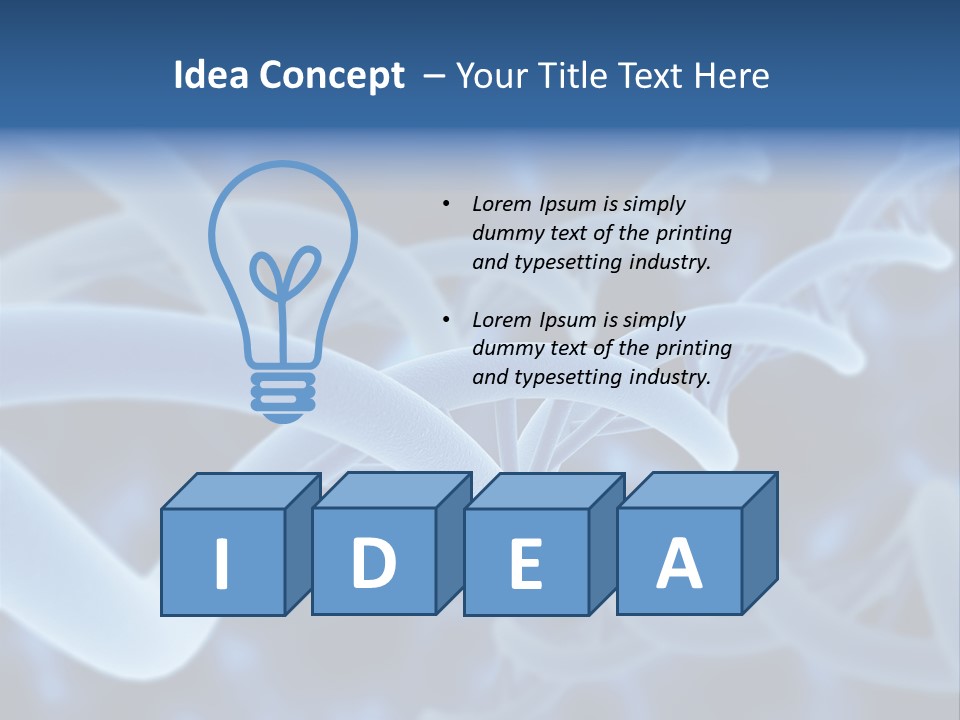 Genetic Evolution White PowerPoint Template