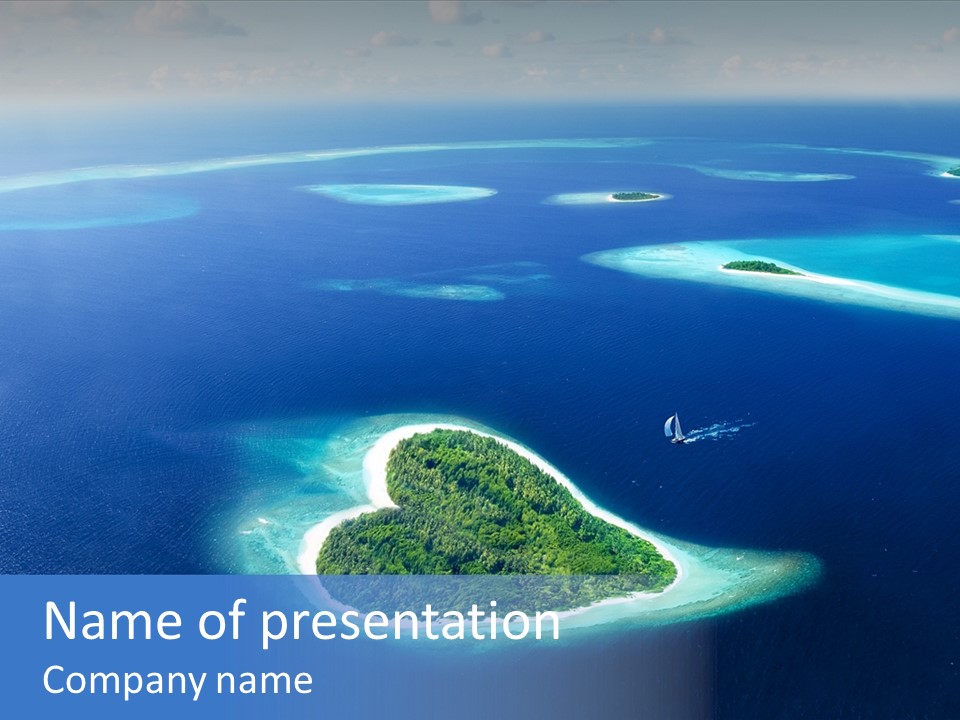 Blue Water Exotic PowerPoint Template