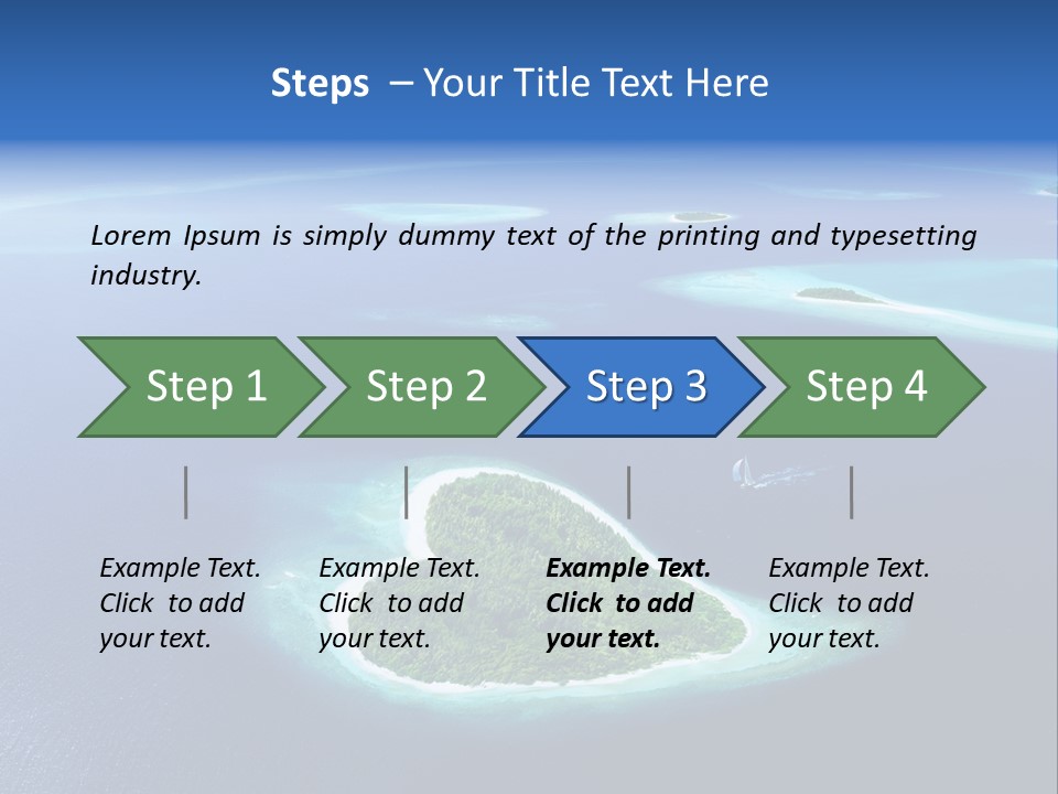 Blue Water Exotic PowerPoint Template