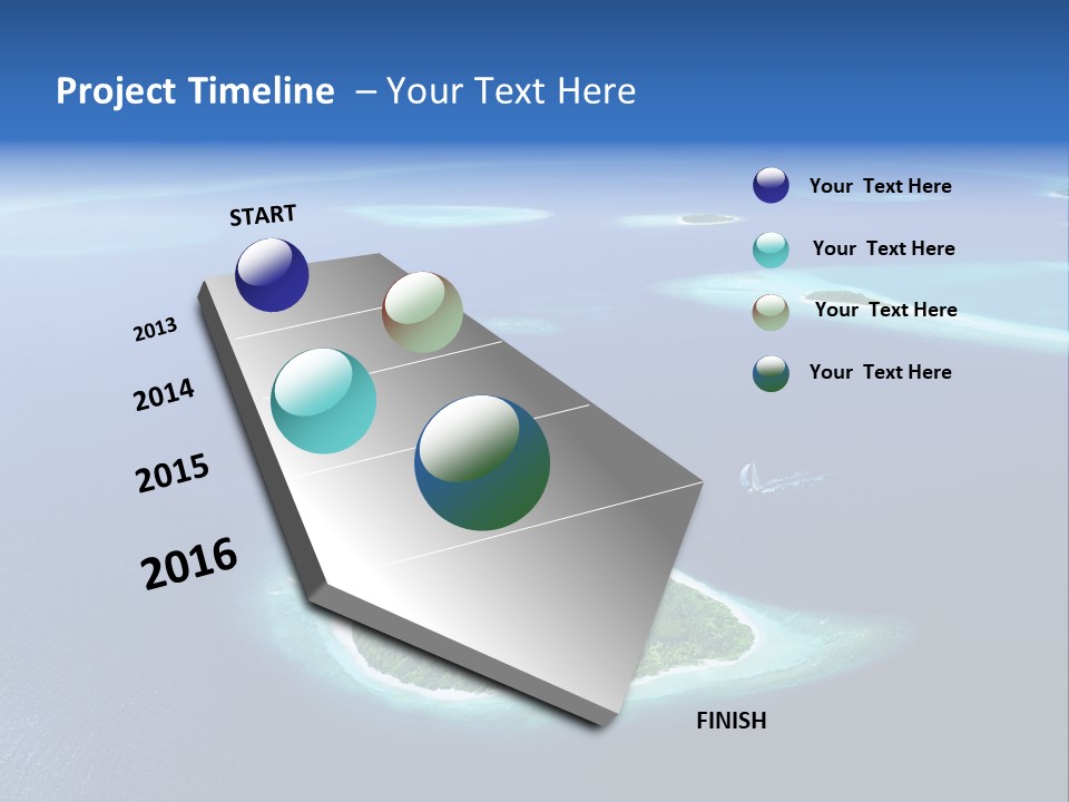 Blue Water Exotic PowerPoint Template