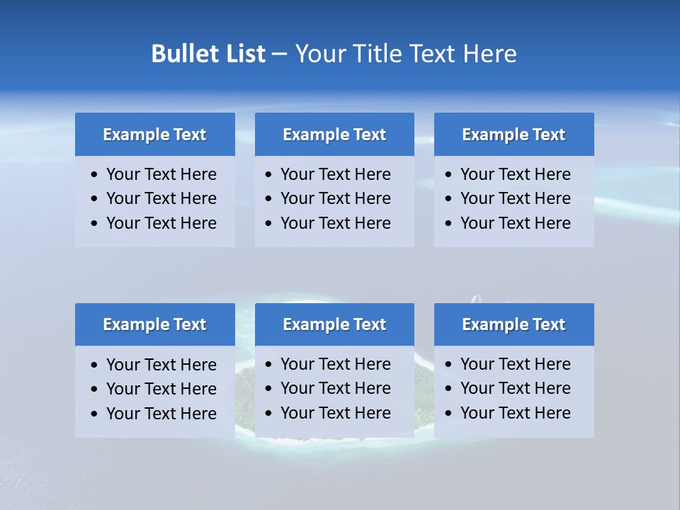 Blue Water Exotic PowerPoint Template