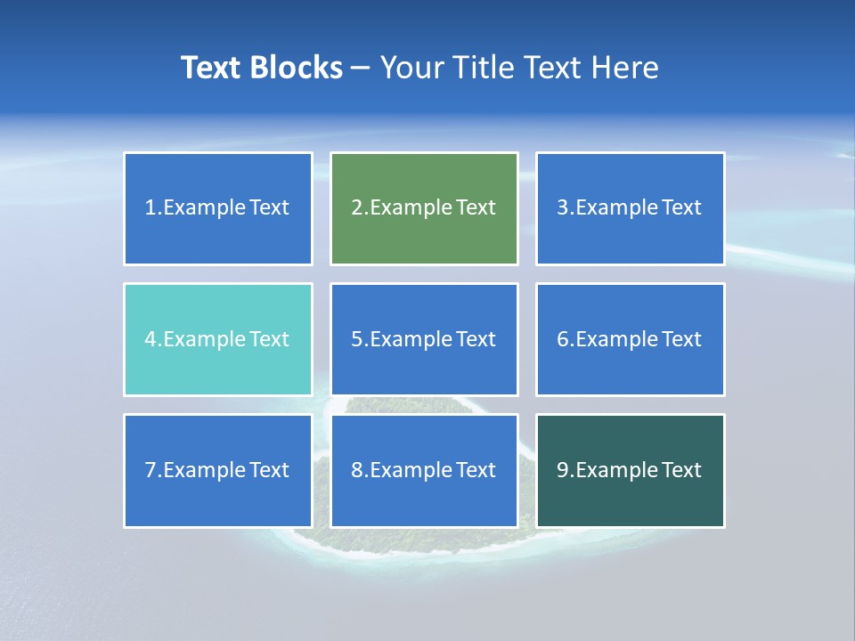 Blue Water Exotic PowerPoint Template