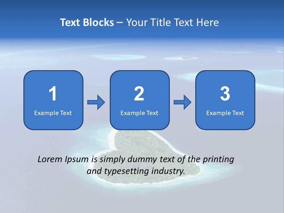 Blue Water Exotic PowerPoint Template