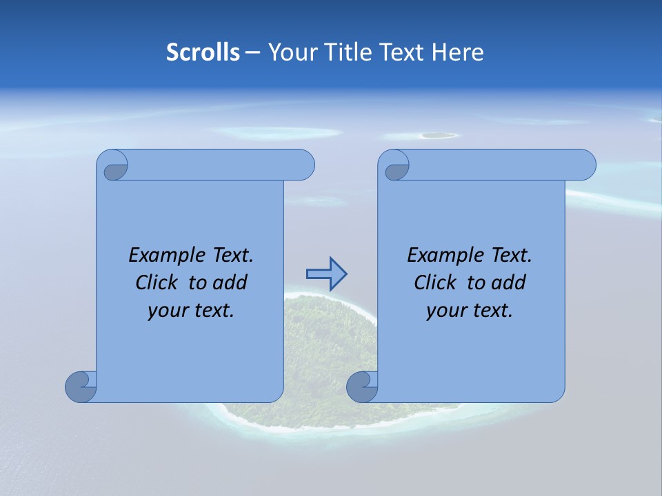 Blue Water Exotic PowerPoint Template